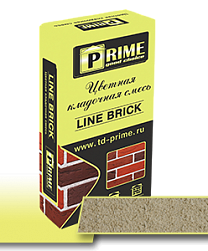 Цветная кладочная смесь Prime "Line Brick", Светло-бежевая 25 кг
